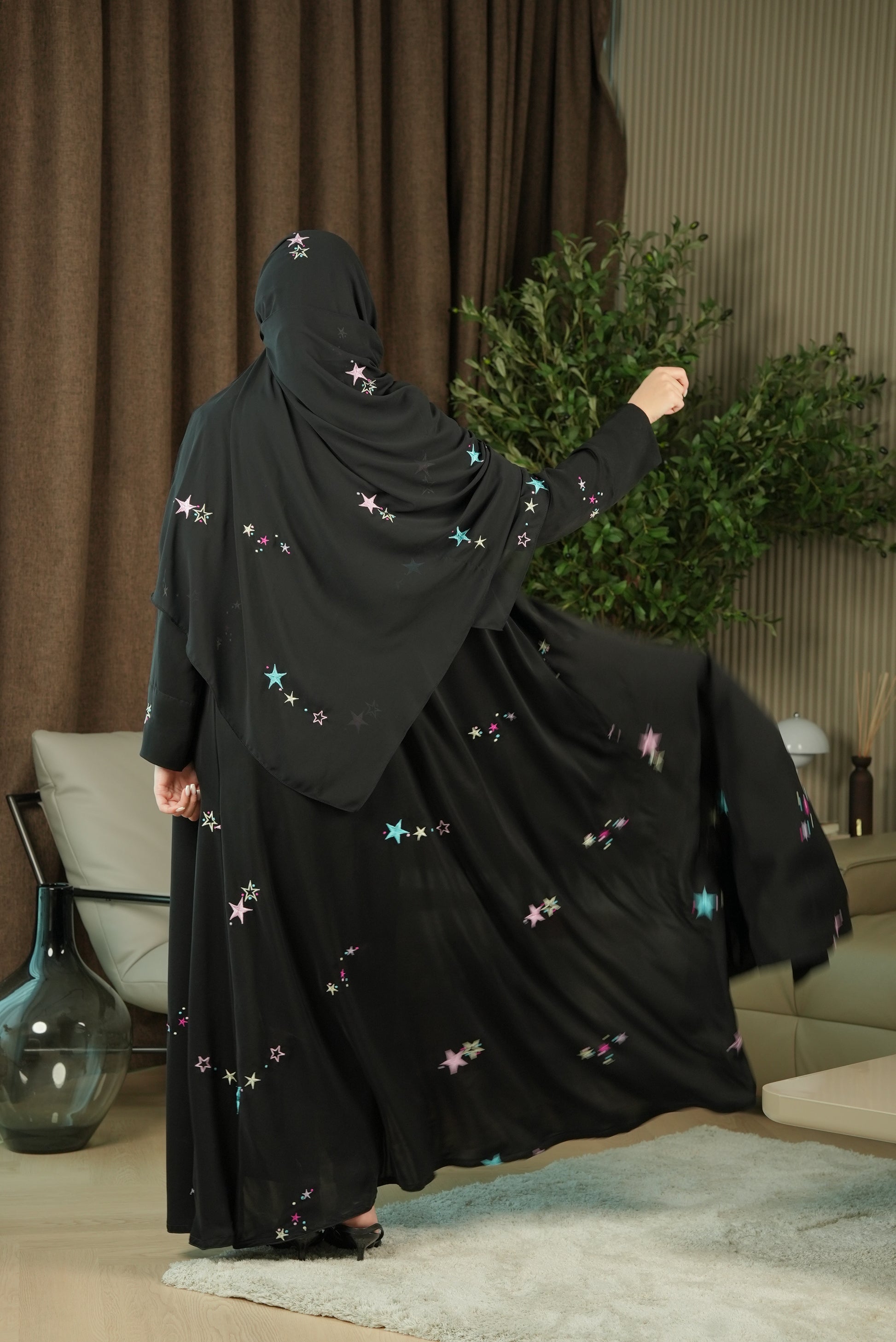 Twilight Spark Abaya - Colored