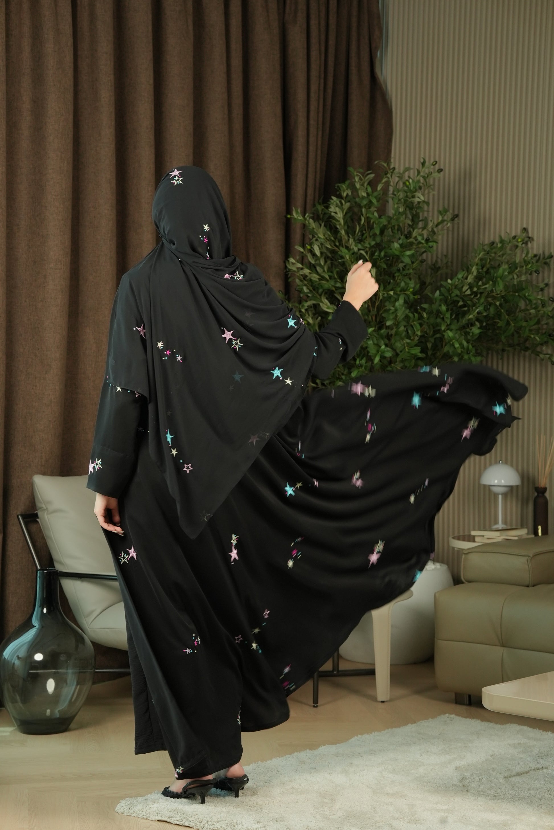 Twilight Spark Abaya - Colored