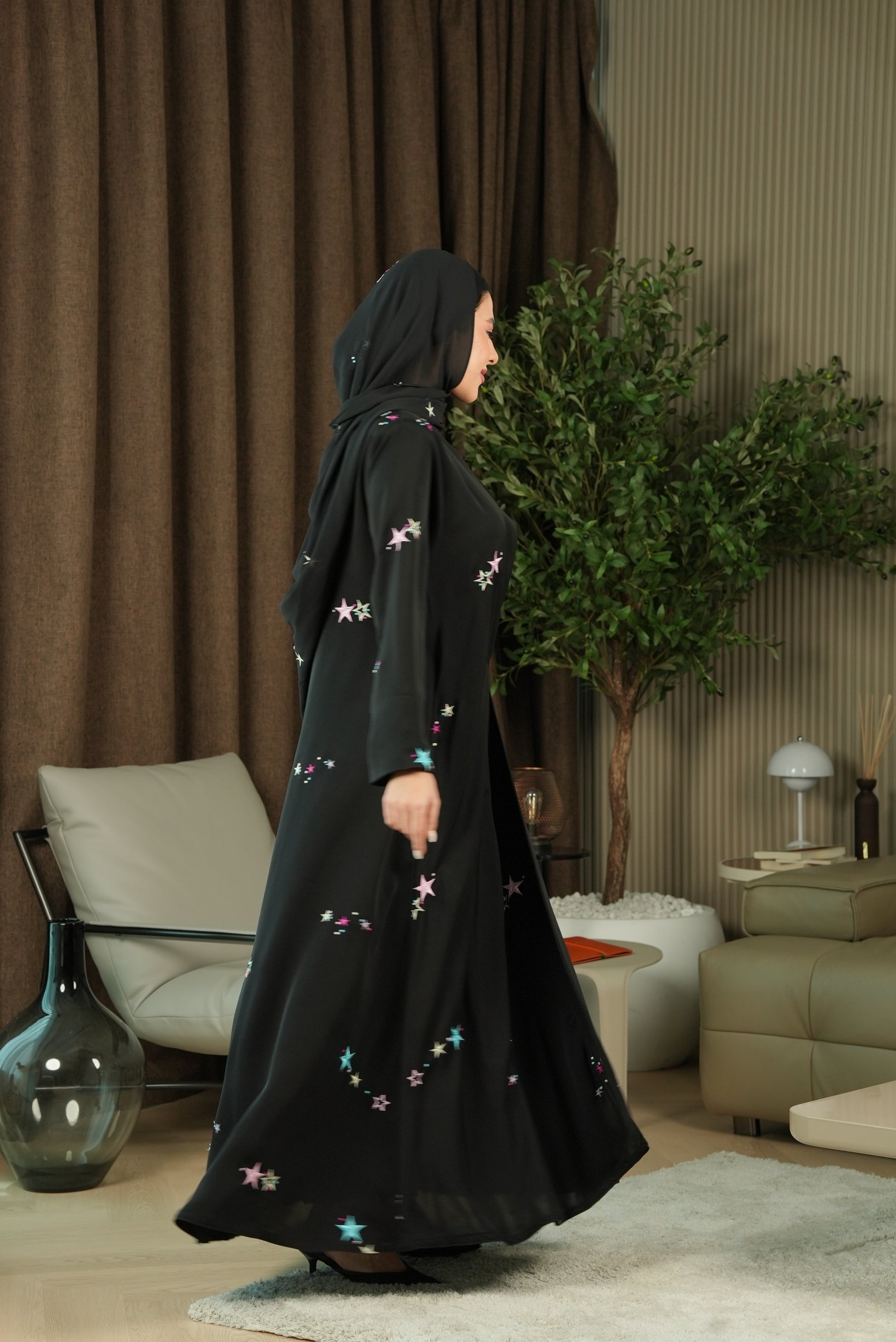 Twilight Spark Abaya - Colored