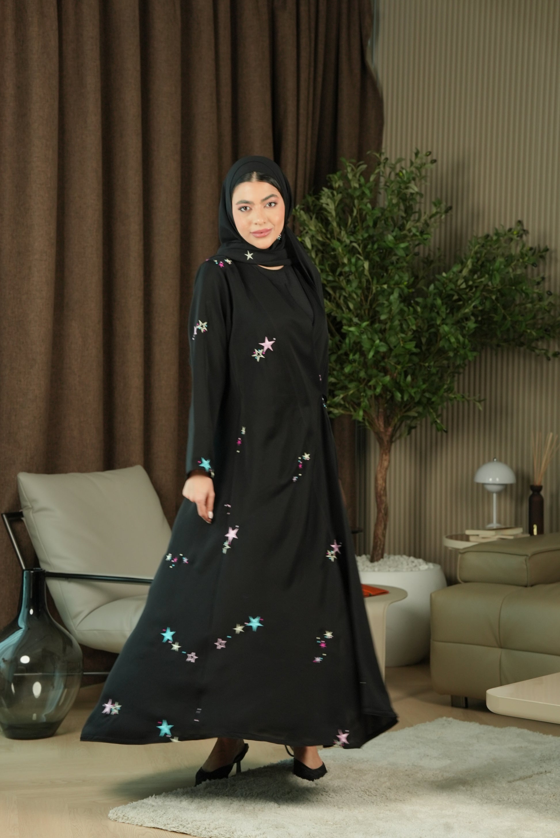 Twilight Spark Abaya - Colored
