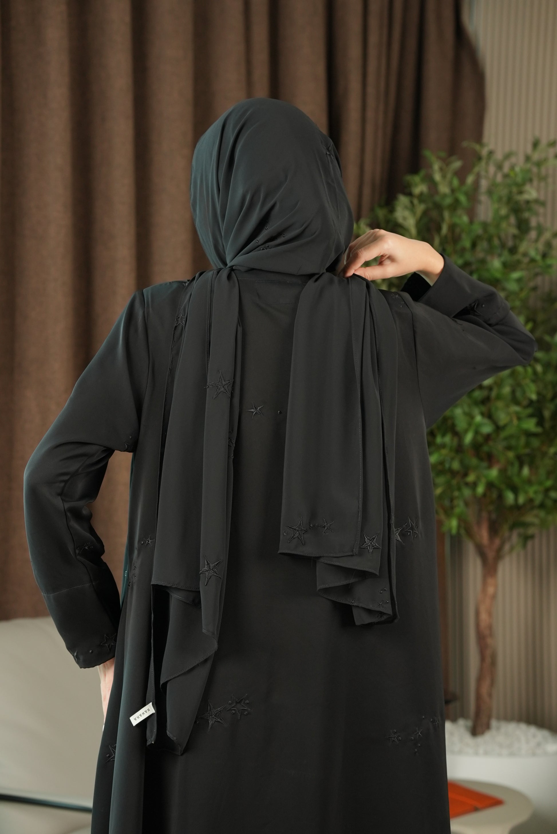 Twilight Spark Abaya - Black