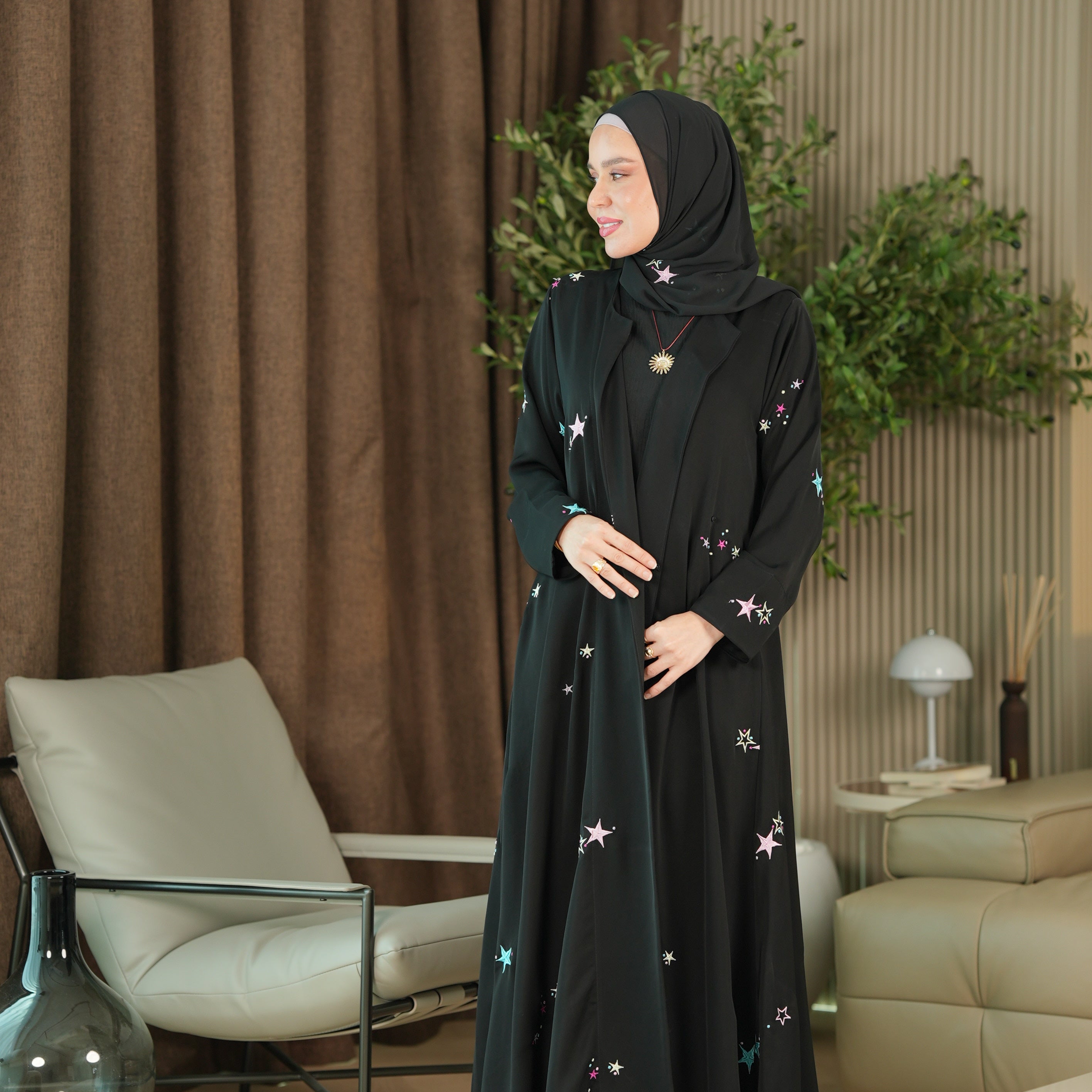 Twilight Spark Abaya - Colored