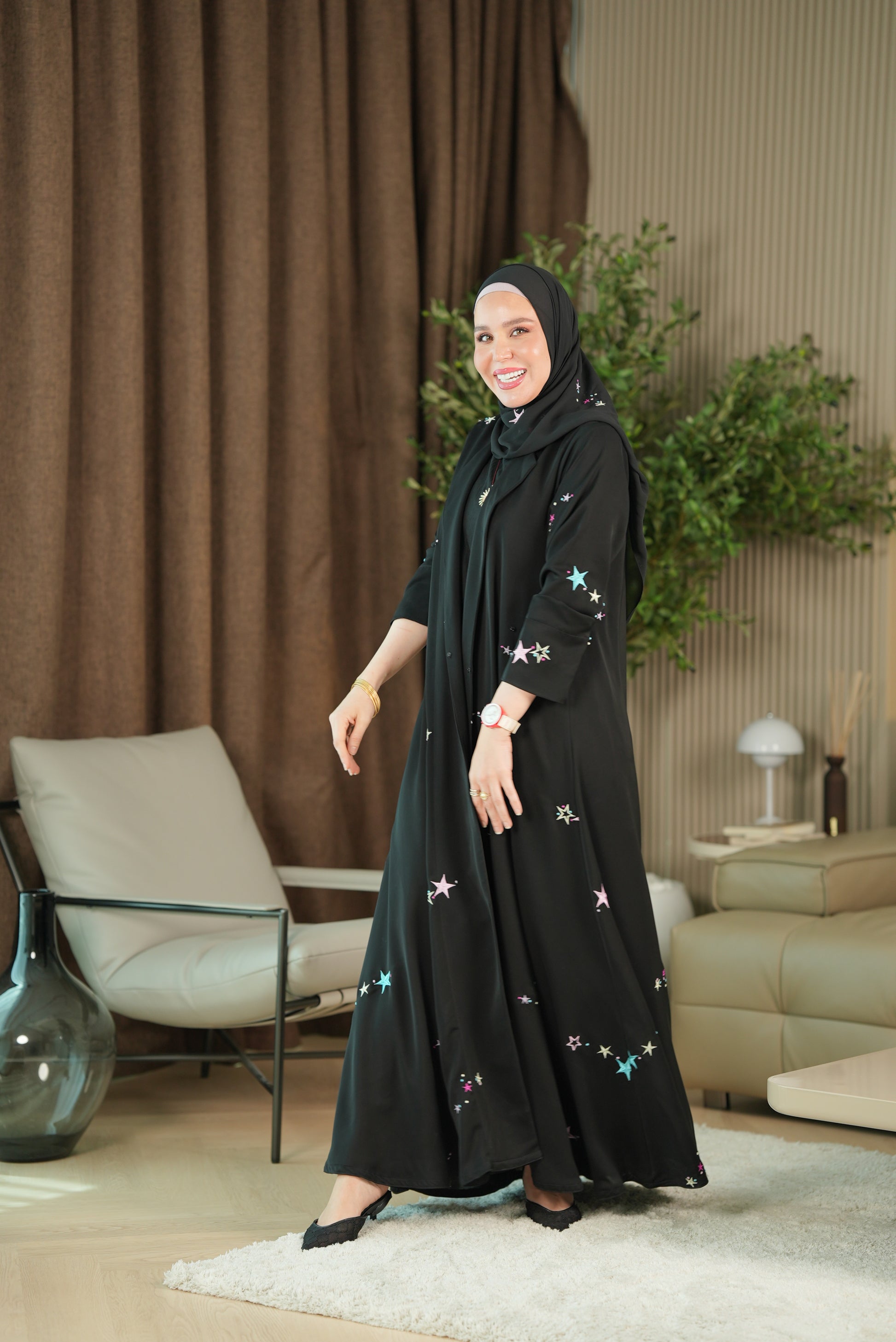 Twilight Spark Abaya - Colored