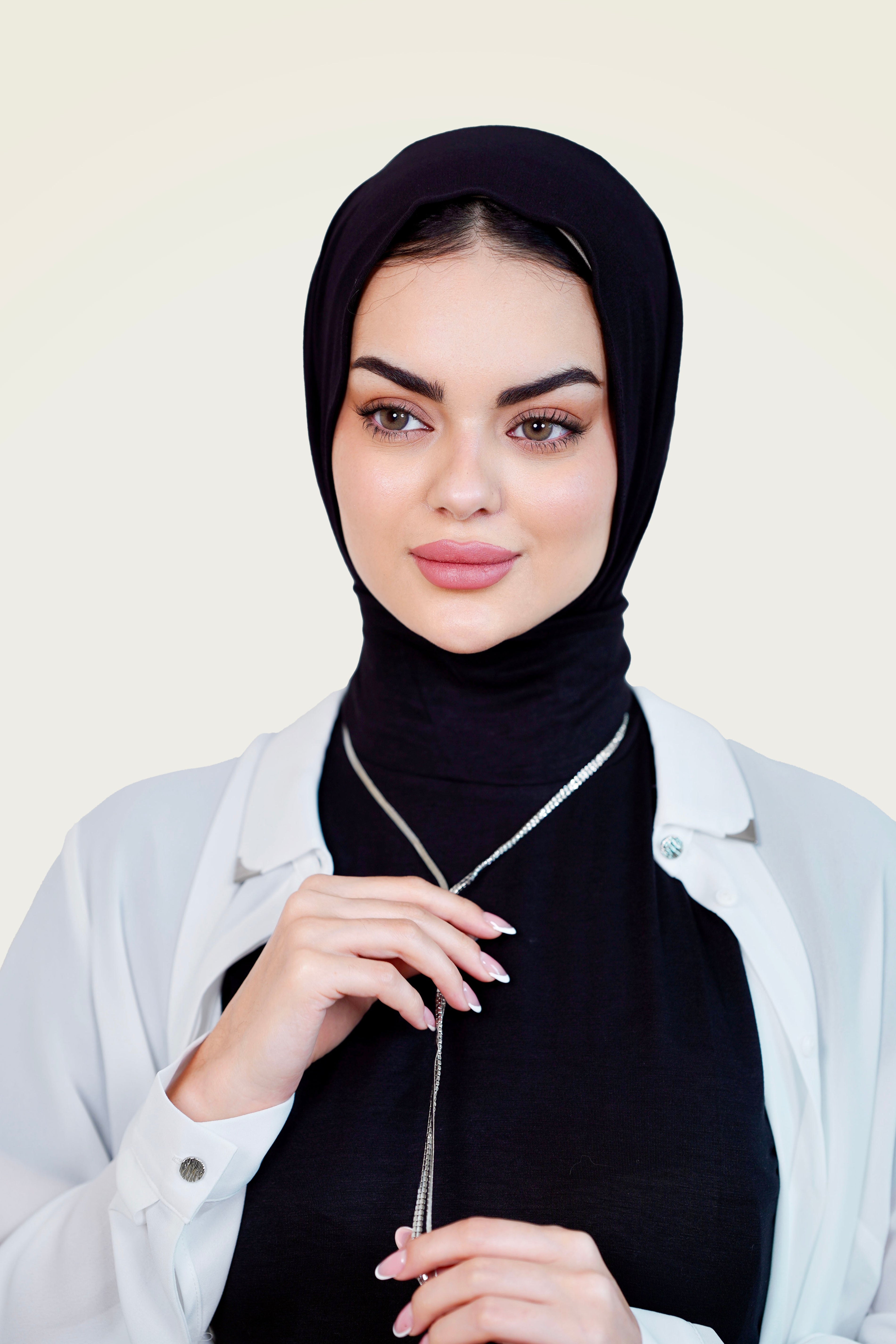 Set : Mini Plane Hijab matching With Full Top