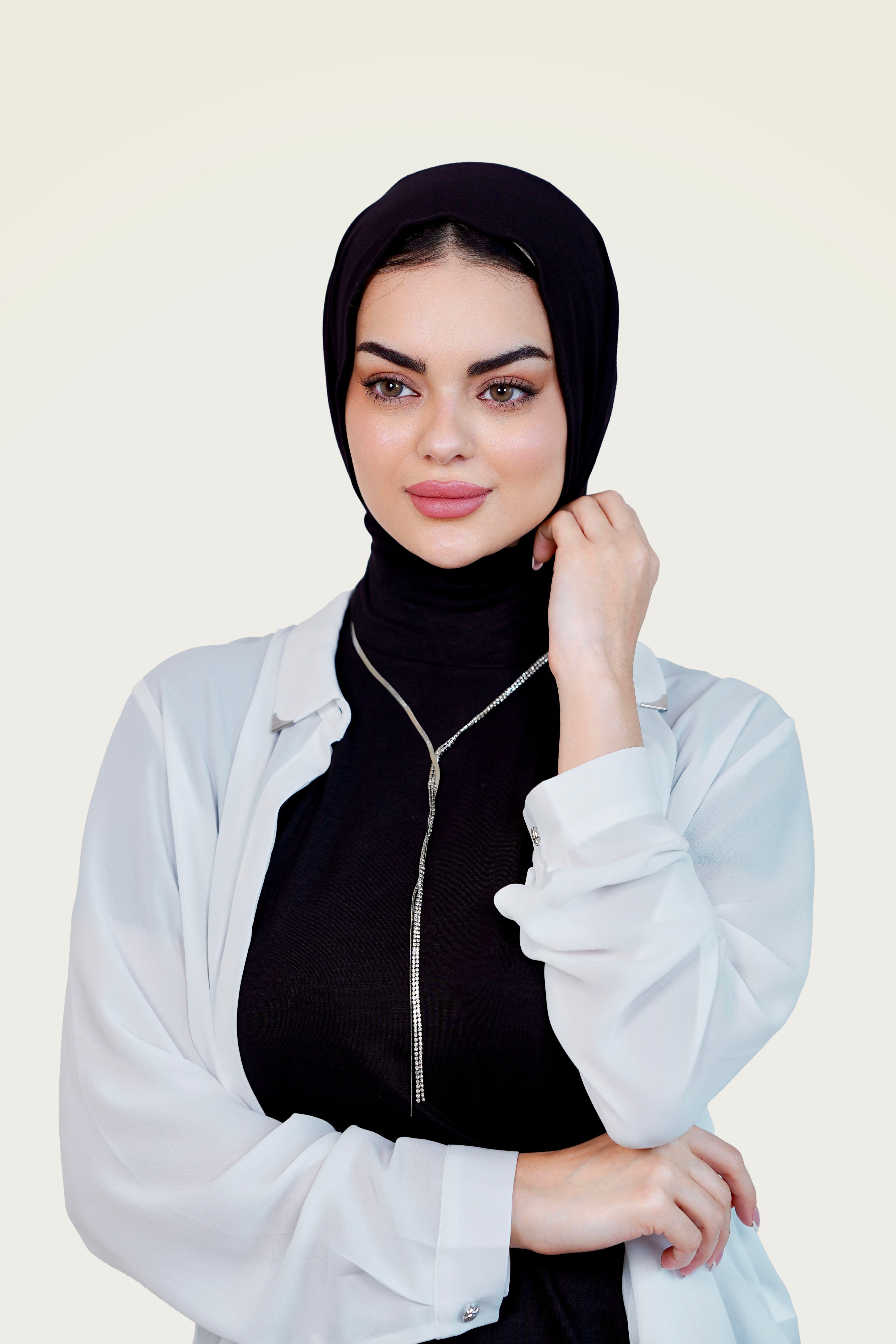 Set : Mini Plane Hijab matching With Full Top
