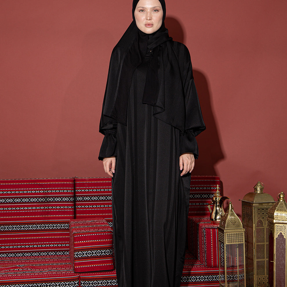 Striped Prayer Abaya