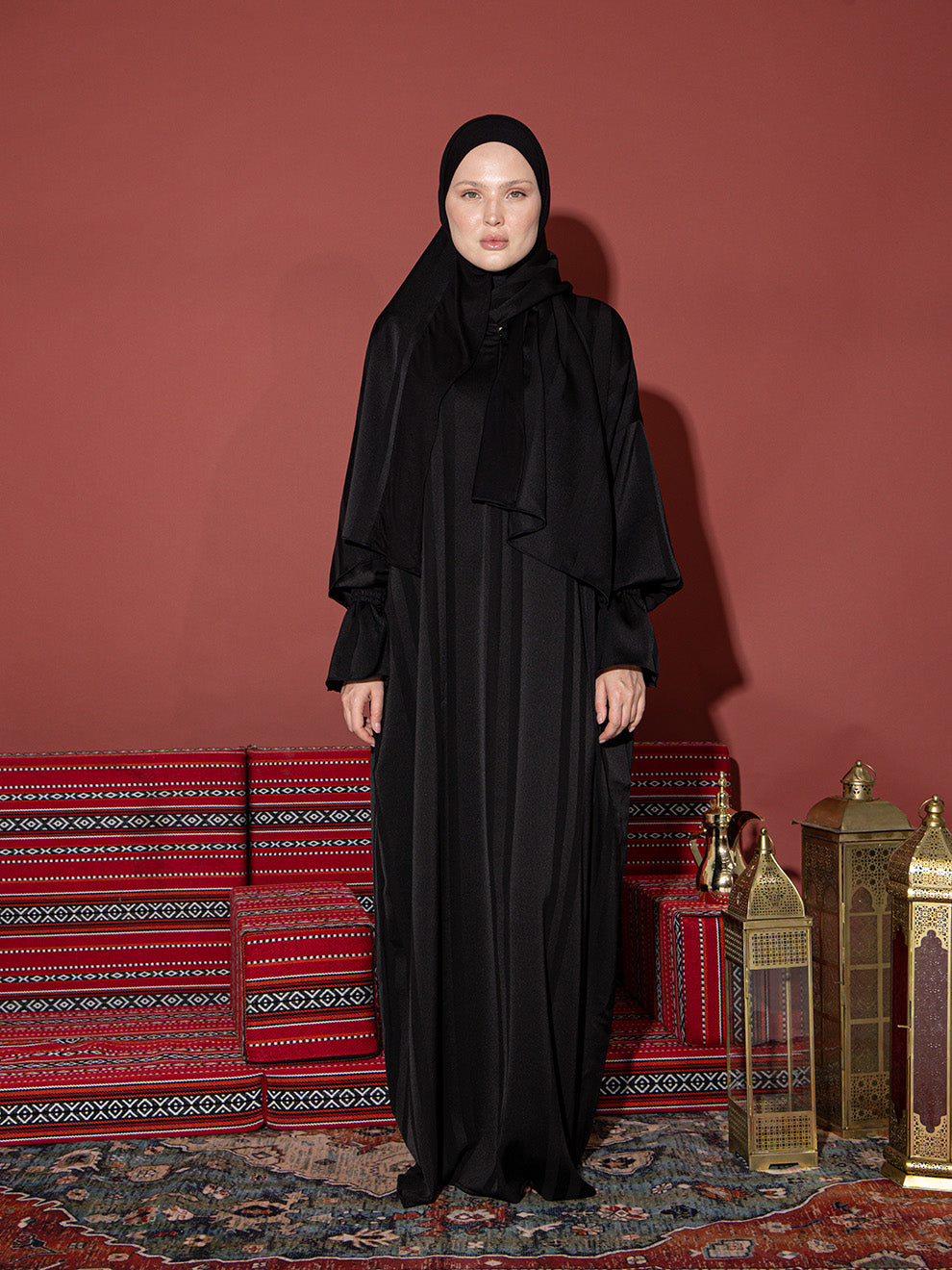 Striped Prayer Abaya