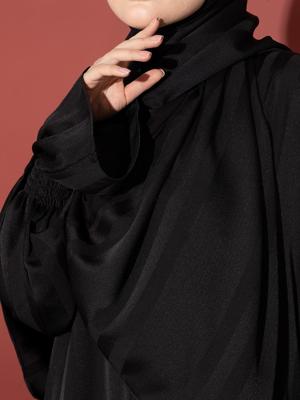 Striped Prayer Abaya