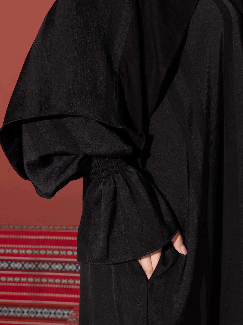 Striped Prayer Abaya