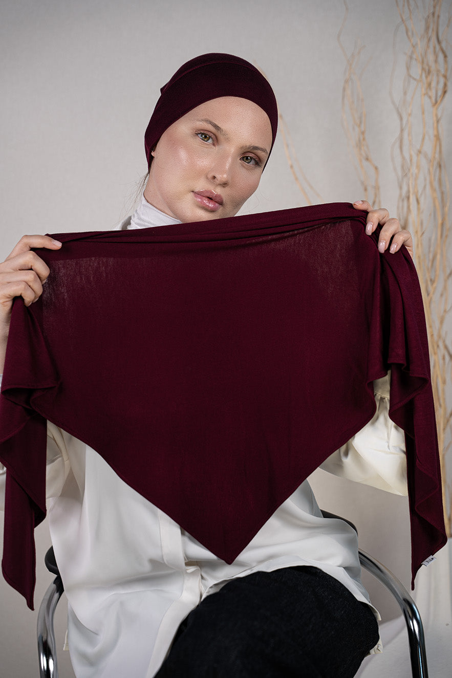 Triangle Cotton Magnet Hijab