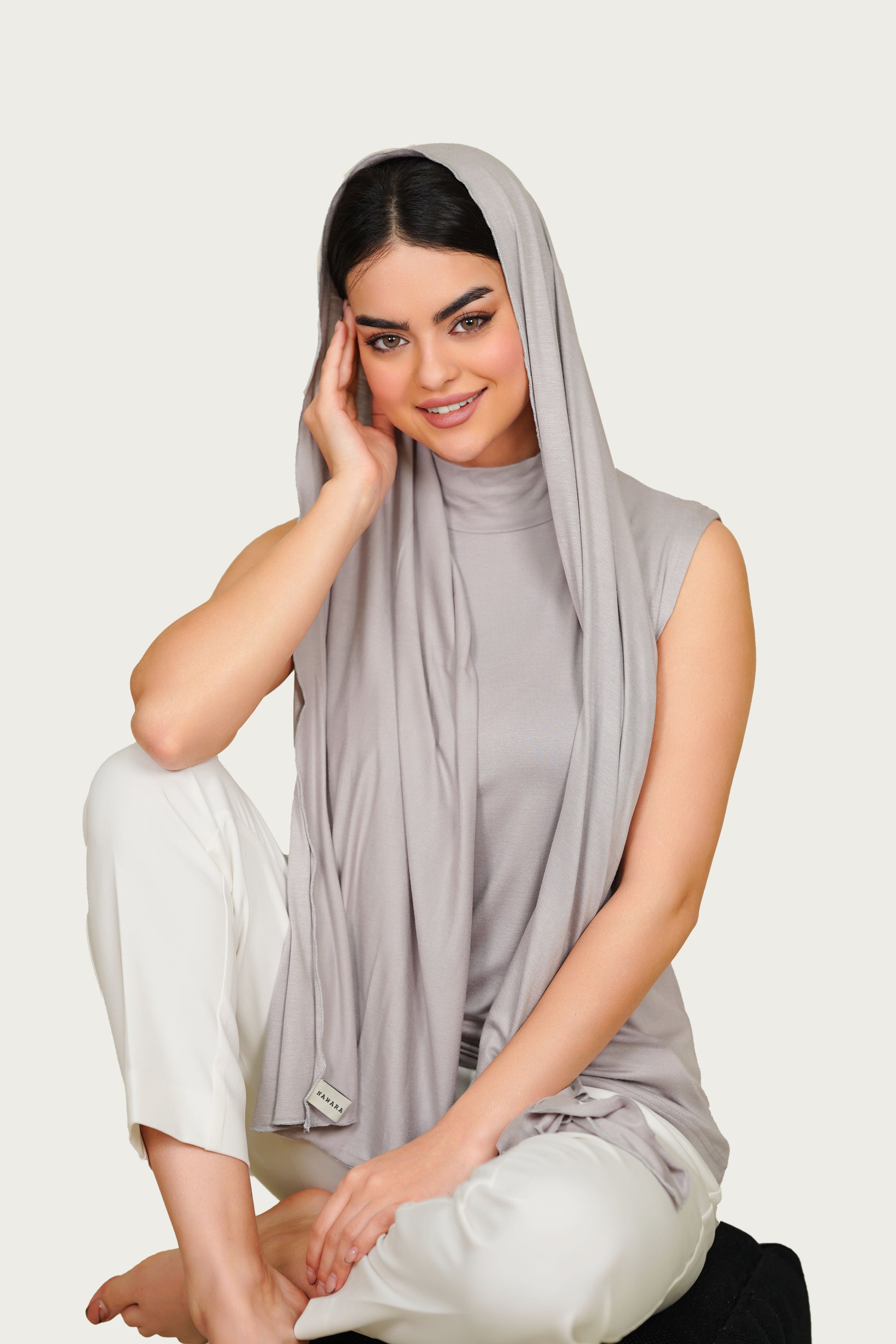 SET : Classic Hijab Matching With Cut Top