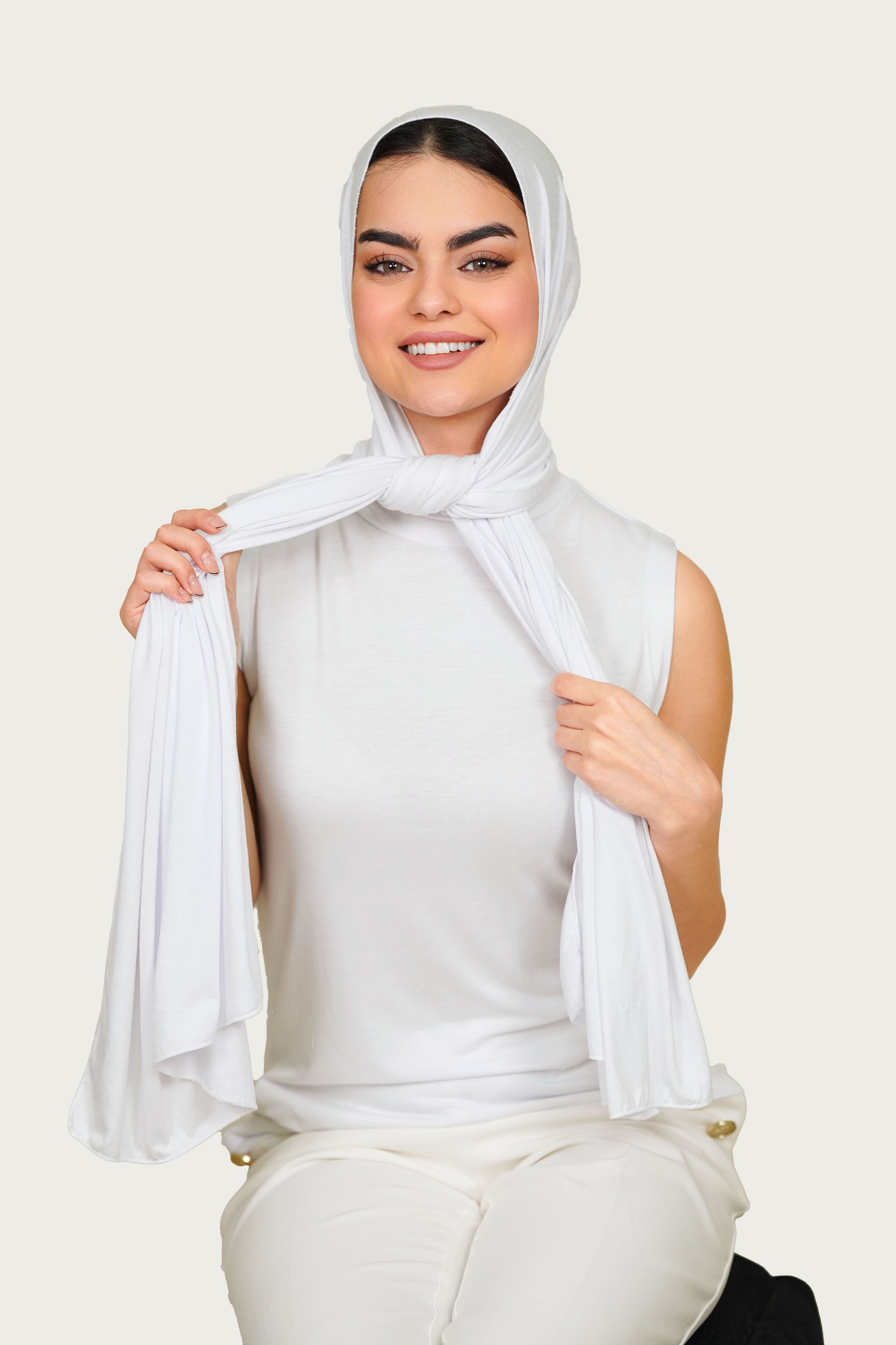 SET : Classic Hijab Matching With Cut Top