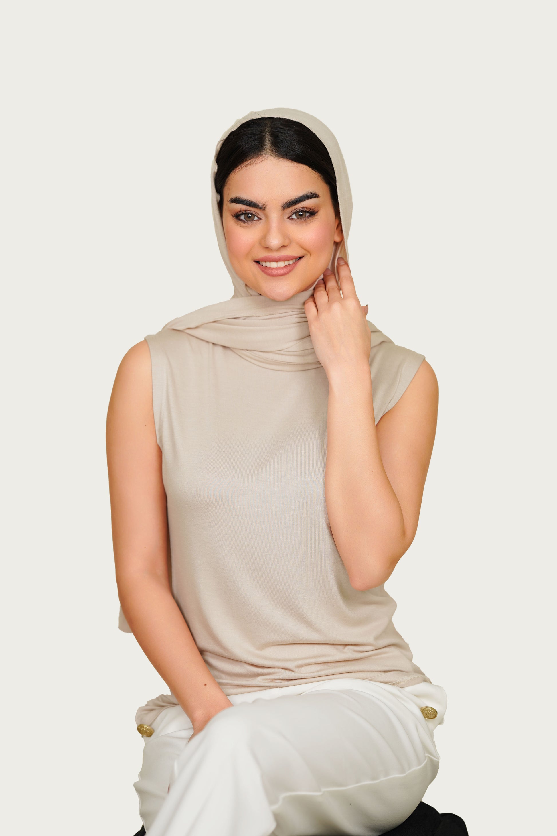 SET : Classic Hijab Matching With Cut Top