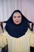 Blue Magic Chiffon Hijab with built-in cotton cap | Nawara