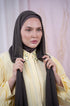 Mocha Magic Chiffon Hijab Front View | Nawara 