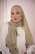 Pistachio Chiffon Hijab with Matching Cotton Cap | Nawara UAE