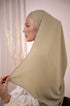 Pistachio Premium Chiffon Hijab side View | Nawara Hijab