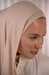 Beige Nawara Sheila side view | Nawara Hijab