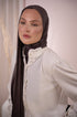 Mocha Nawara Sheila front view | Nawara Hijab