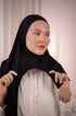 Black Nawara Sheila details | Nawara Hijab