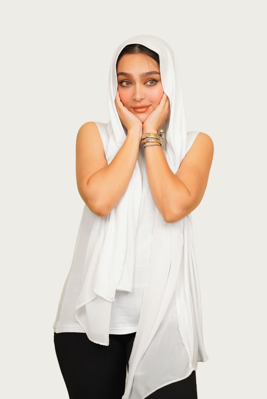 SET : Mix Hijab Matching With Cut Top