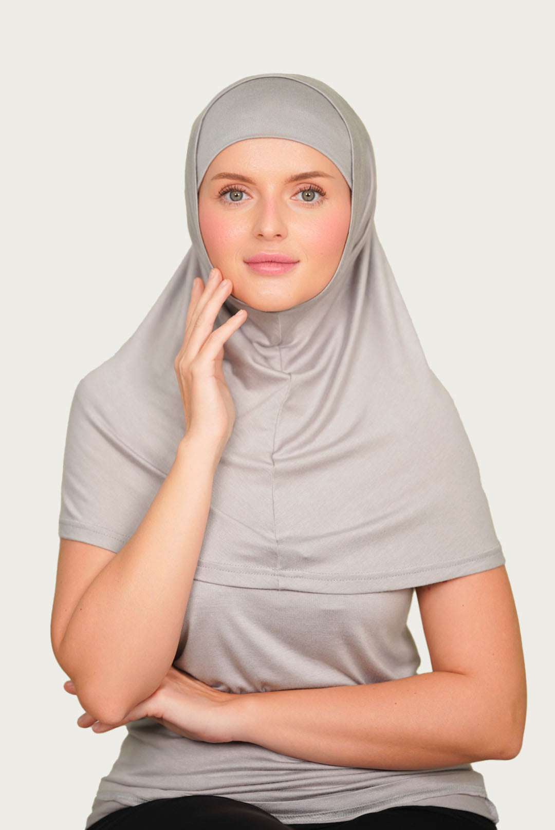 SET : 2 PCS Hijab Matching With Cut Top