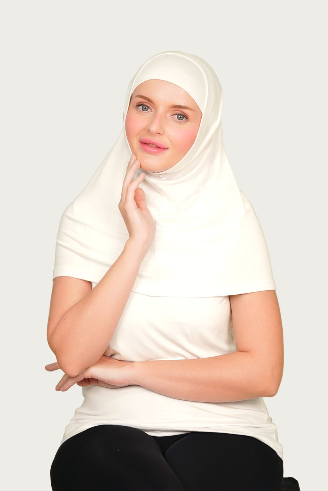 SET : 2 PCS Hijab Matching With Cut Top