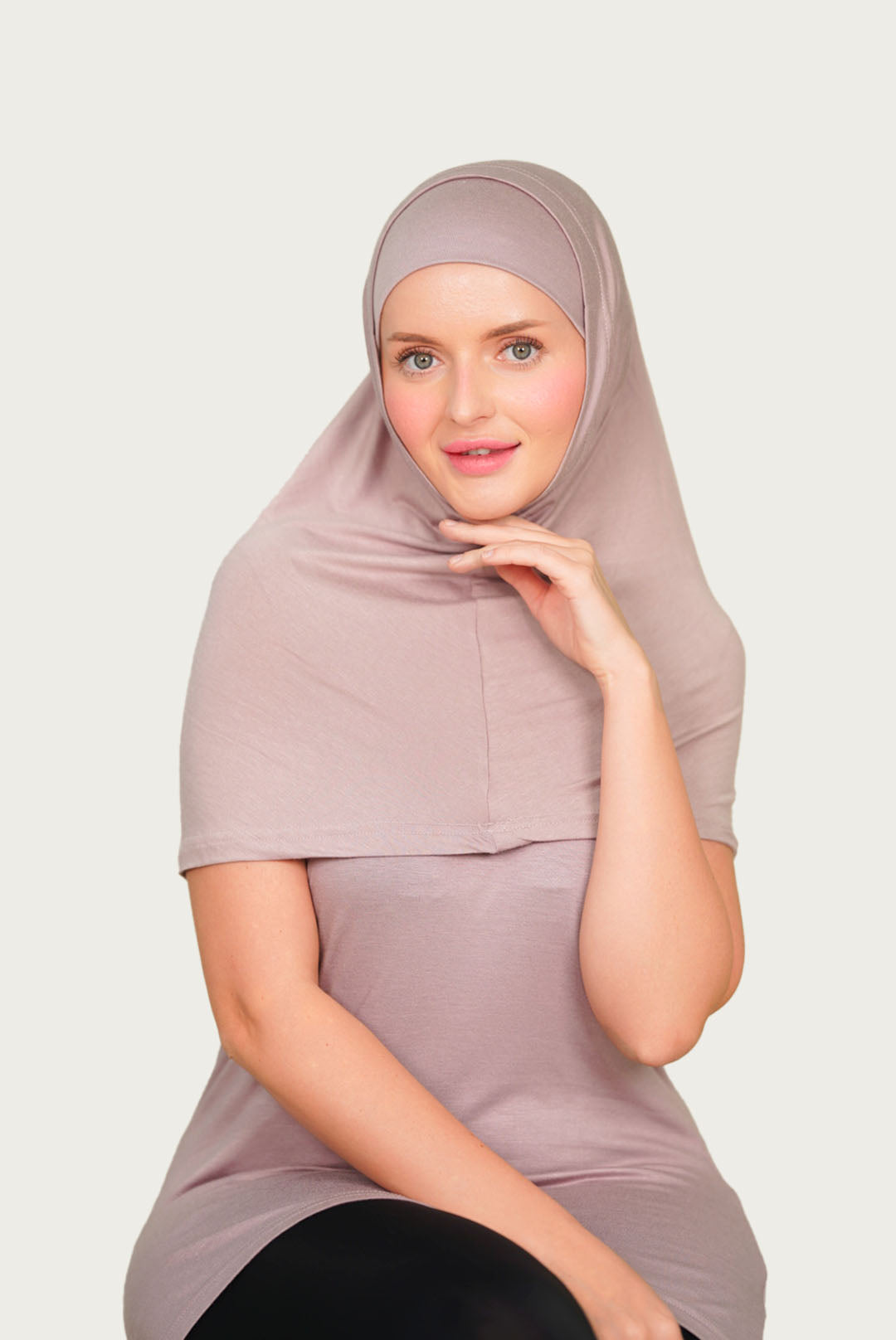 SET : 2 PCS Hijab Matching With Cut Top