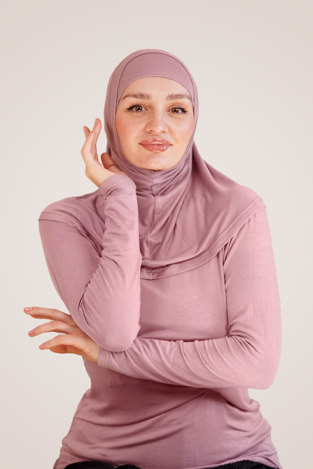 SET : 2 PCS Hijab Matching With Full Top